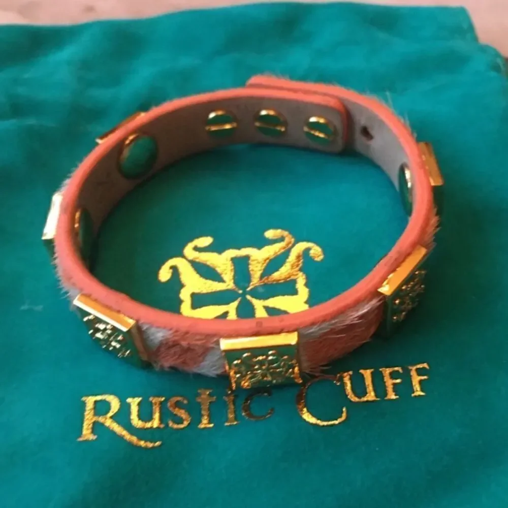 CORAL BRACELET Set of 2 Rustic Cuffs!